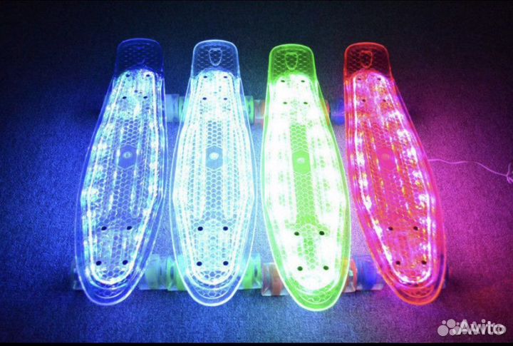 Скейтборд Скейт Пенниборд с подсветкой