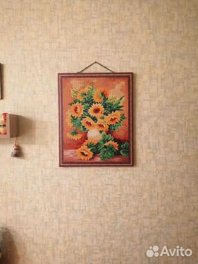 Алмазная мозаика готовая Подсолнухи