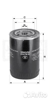 Фильтр масляный mann-filter w 11 102 (w11102)