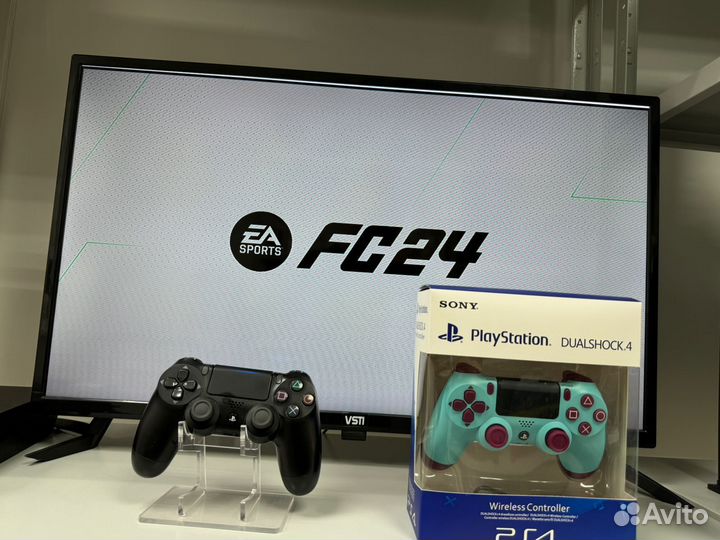 Sony playstation 4 прошитвй 2 геймпада много игр