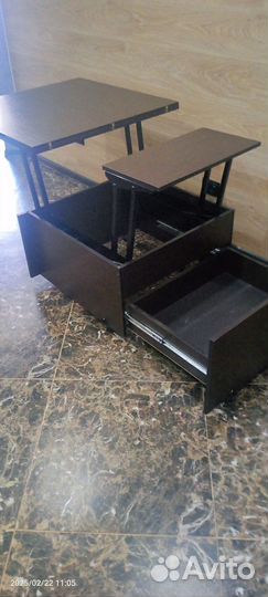 Стол трансформер с ящиком