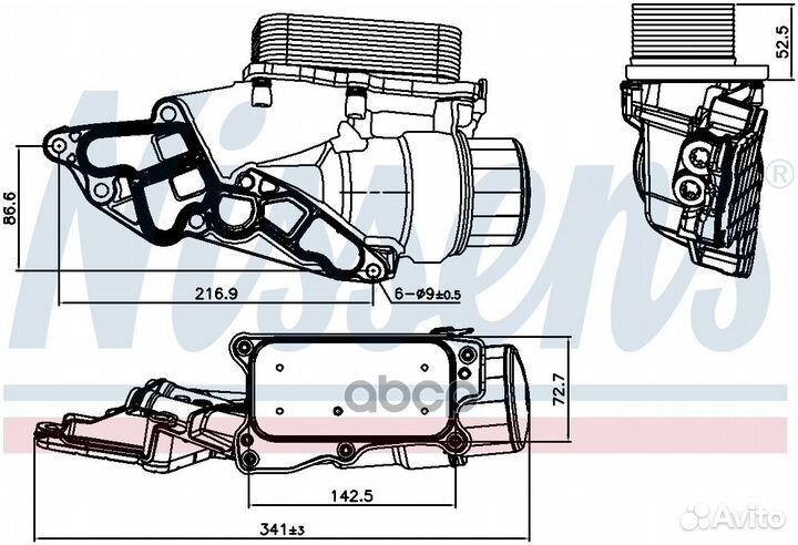 Корпус масляного фильтра M272/A2721800510 A2721