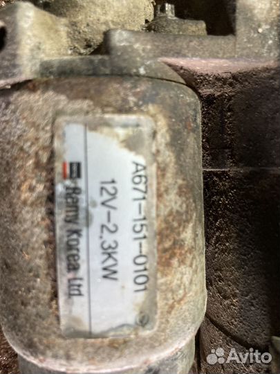 Ssangyong actyon стартер 2.2 квт (дизель)