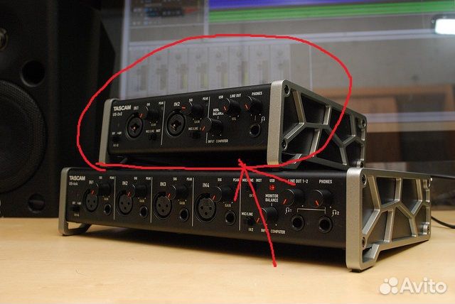 Внешняя звуковая карта tascam us 2x2