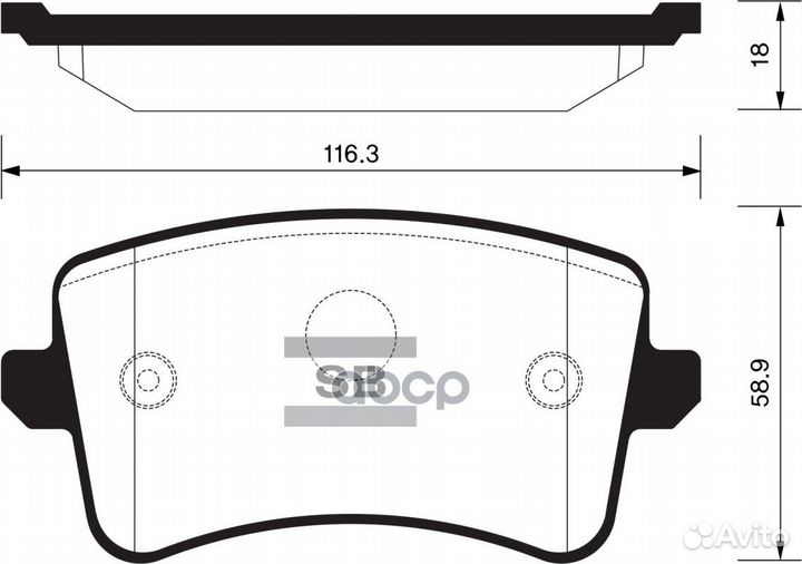 SP2146 колодки дисковые задние Audi A4/A5 1.8T