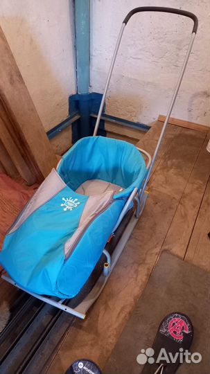 Детские санки коляска