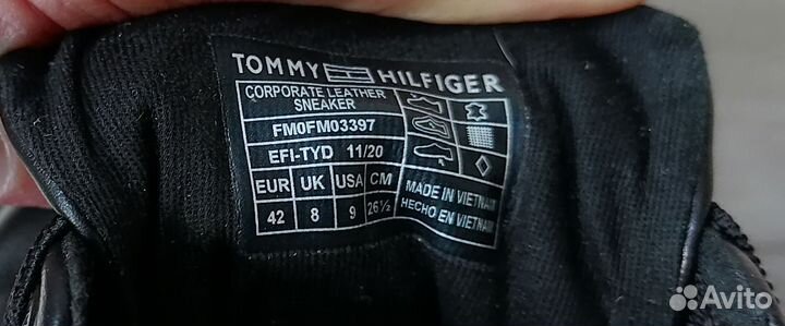 Мужские кеды tommy hilfiger 42 размер