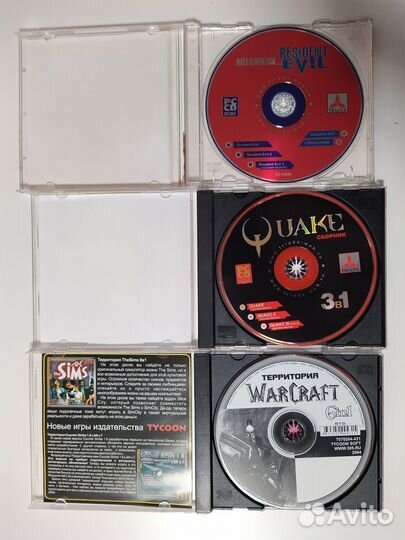 Quake, warcraft, resident evil ретро сет