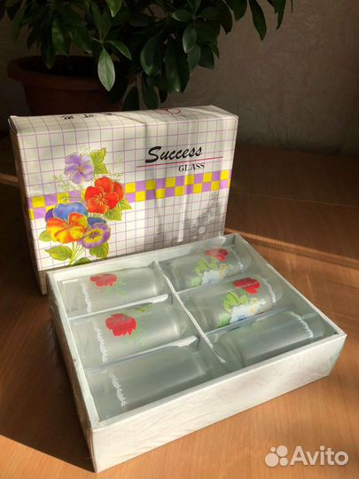 Набор стаканов 6 штук новый