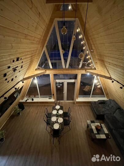 Дом в стиле A-frame 70,14 кв. м