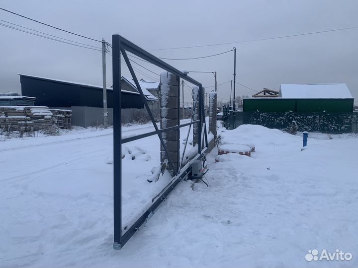 Откатные ворота 4х2