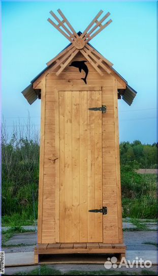 Дачный туалет деревянный PRO877