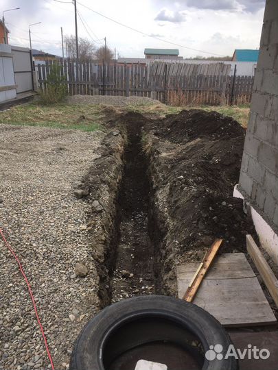 Услуги миниэкскаватора, ямобура