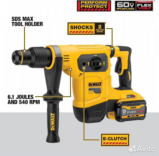 Набор перфоратор Dewalt DCH481X2