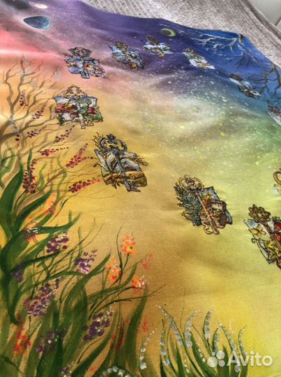 Картина-часы ручной работы «Круговорот в природе»