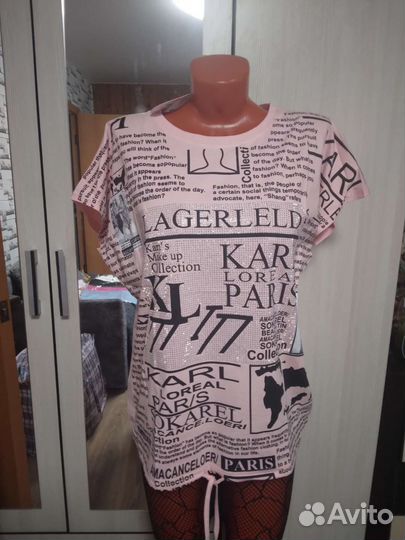 Футболка туника 48 50 52 54 р турция