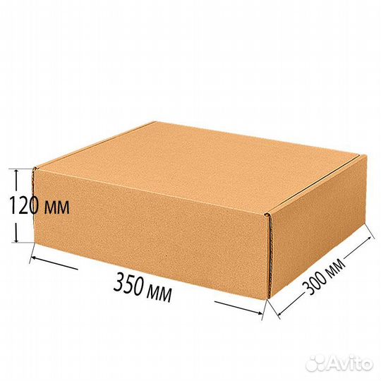 Короб самосборный 350Х300Х120 Т-22 бурый