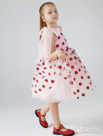 Нарядное платье для девочки размер 98