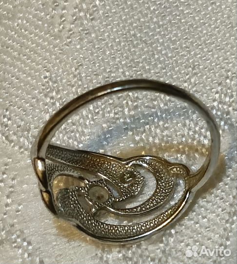 Кольцо серебро