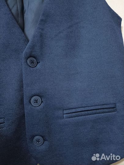 Жилет школьный синий для мальчика 158 Acoola