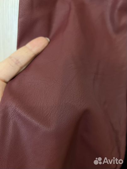 Кожаные брюки новые