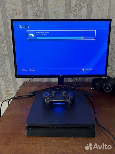 Sony playstation 4 slim 1 tb с играми