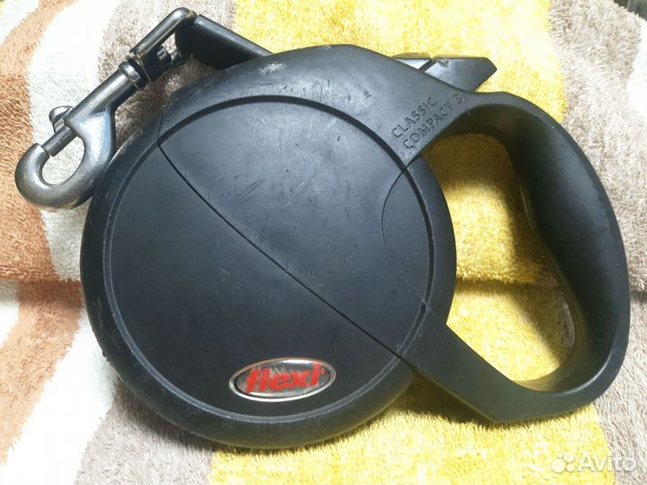 Поводок рулетка Flexi 5м чёрный