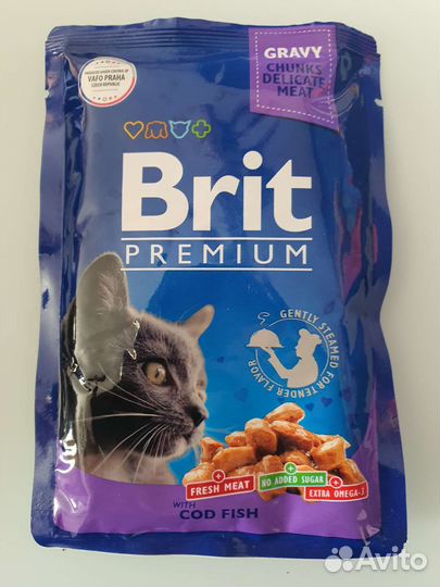 Влажный корм для кошек Brit