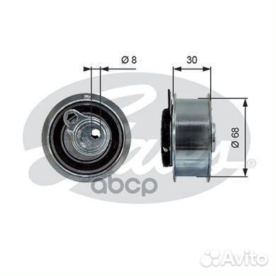 Ролик ремня грм VAG 1.2TDI-2.0TDI 08- T43219 Gates