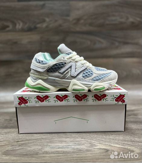 Кроссовки new balance 9060 зеленые