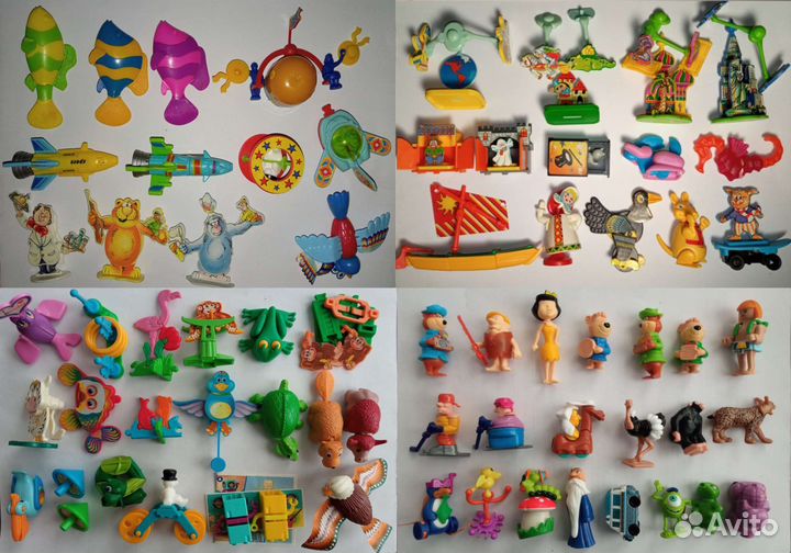 Игрушки из киндера N1. Сначала читаем,потом пишем