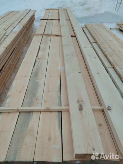 Доска обрезная 150x50х6м от производителя 1 сорт