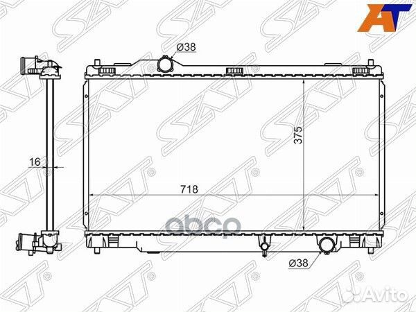 Радиатор Lexus IS 05-16 TY0005-20 Sat
