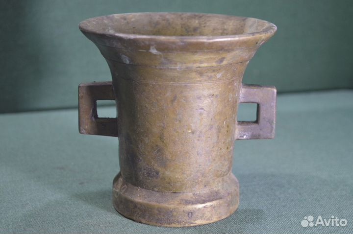 Ступа с пестиком ушастая старинная. Латунь. Царска