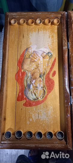 Нарды резные ручной работы бу