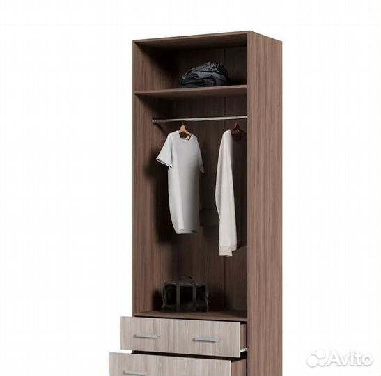 Дуэт шкаф 2-х ств 80см ясень шимо