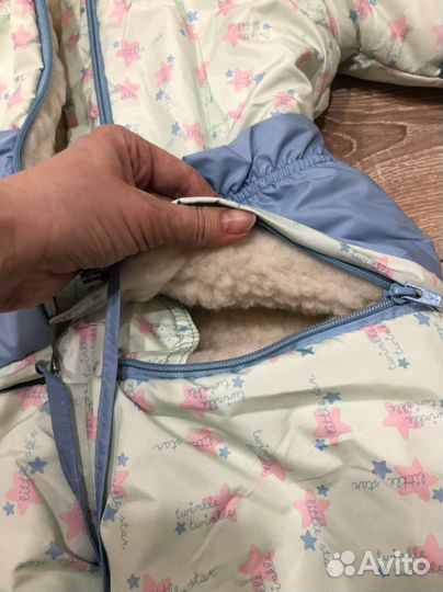 Комбинезон трансформер зимний с рождения до года