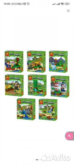 Конструктор аналог lego майнкрафт