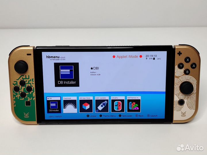 Чип Прошит Switch oled Zelda Edition 512GB