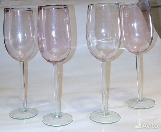 Марганцевое стекло: Фужеры, Бокалы, Графин