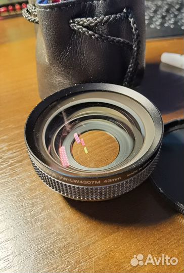 Объектив panasonic. Широкоугольная насадка VW-LW43