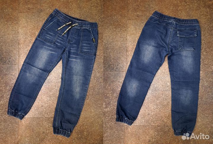 Детские летние джинсы и шорты, 122-128, б/у
