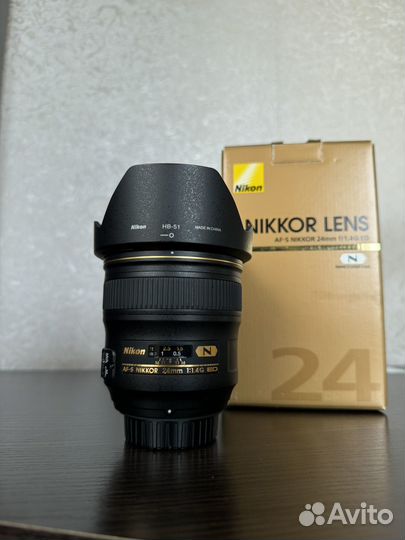 Продаю Nikon AF-S 24mm 1.4 g ED Nikkor