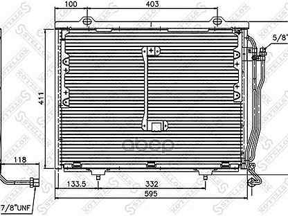 10-45055-SX радиатор кондиционераMB W202 2.0i