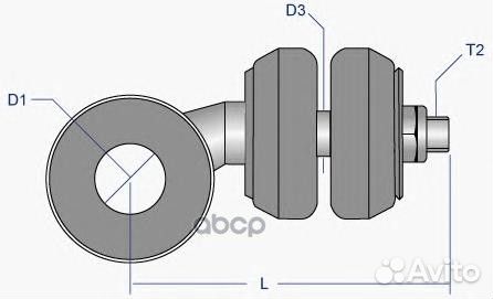 Тяга стабилизатора moog fdls2016 FD-LS-2016 Moog