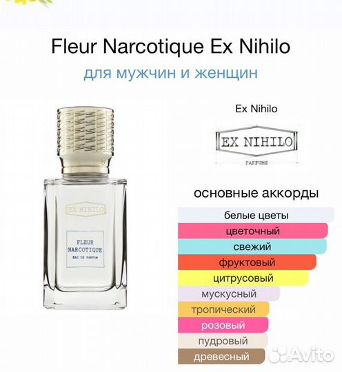 Духи fleur narcotique тестер 25мл