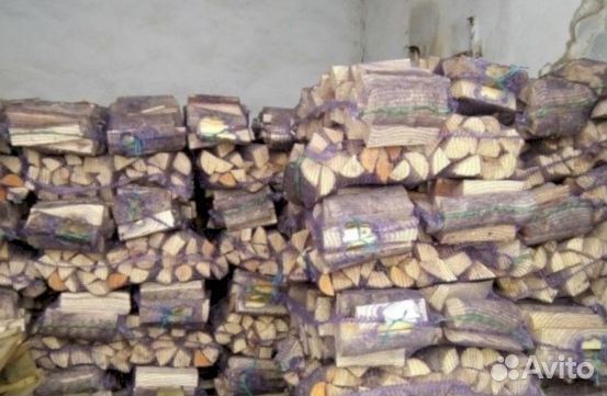 Дрова в сетках