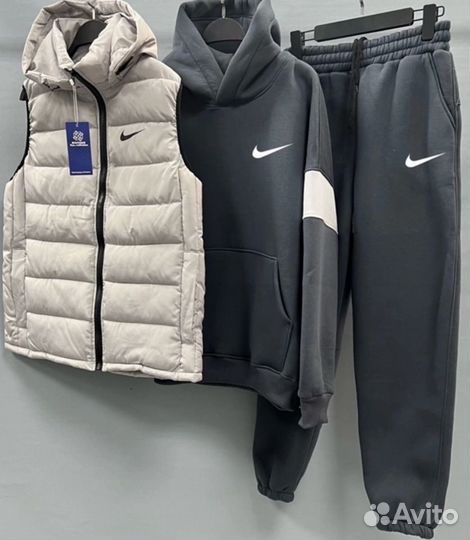 Nike спортивный костюм с флисом