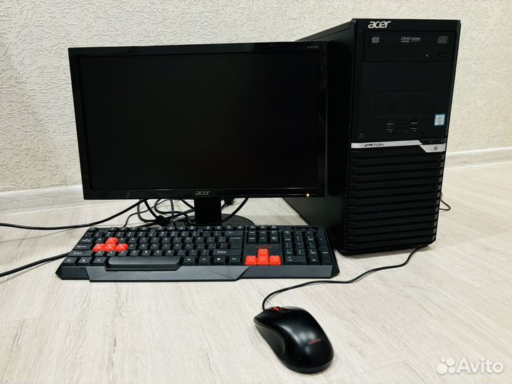 Игровой Aser/cor i3-61008gbR4/SSD+HDD/GTX1050