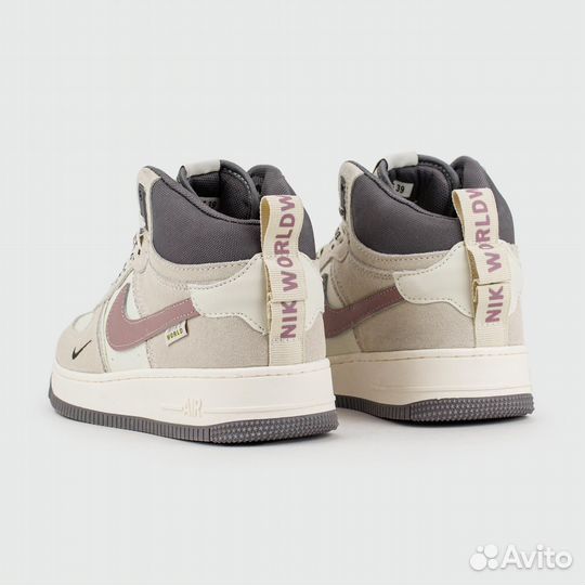 Кроссовки Nike Air Force 1 Mid Grey / Wh